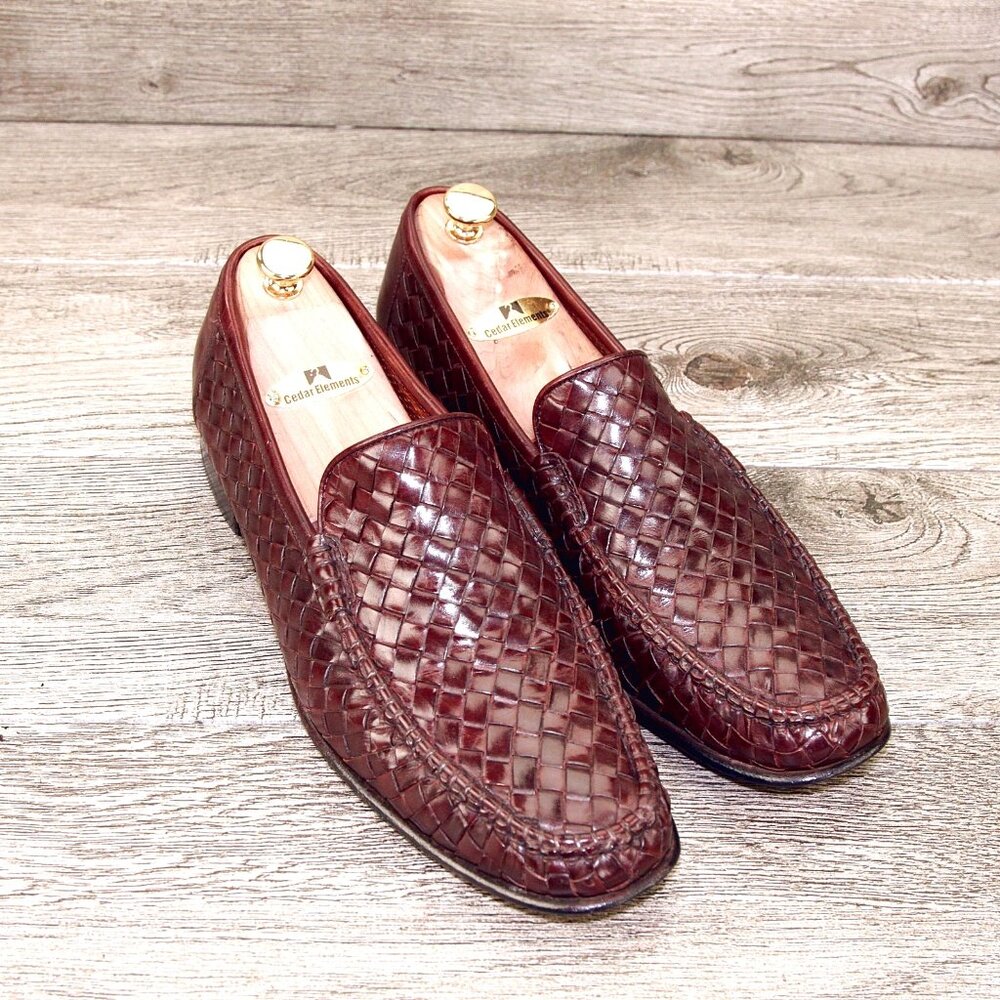 Allen Edmonds MESSINA Italian Loafer 12 B Narrow Brown * add $15 new Trees